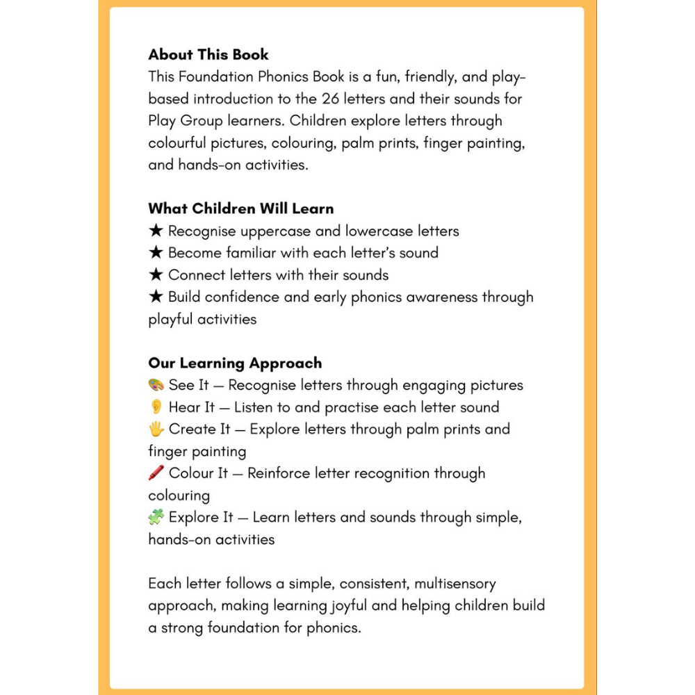 Foundation phonics book