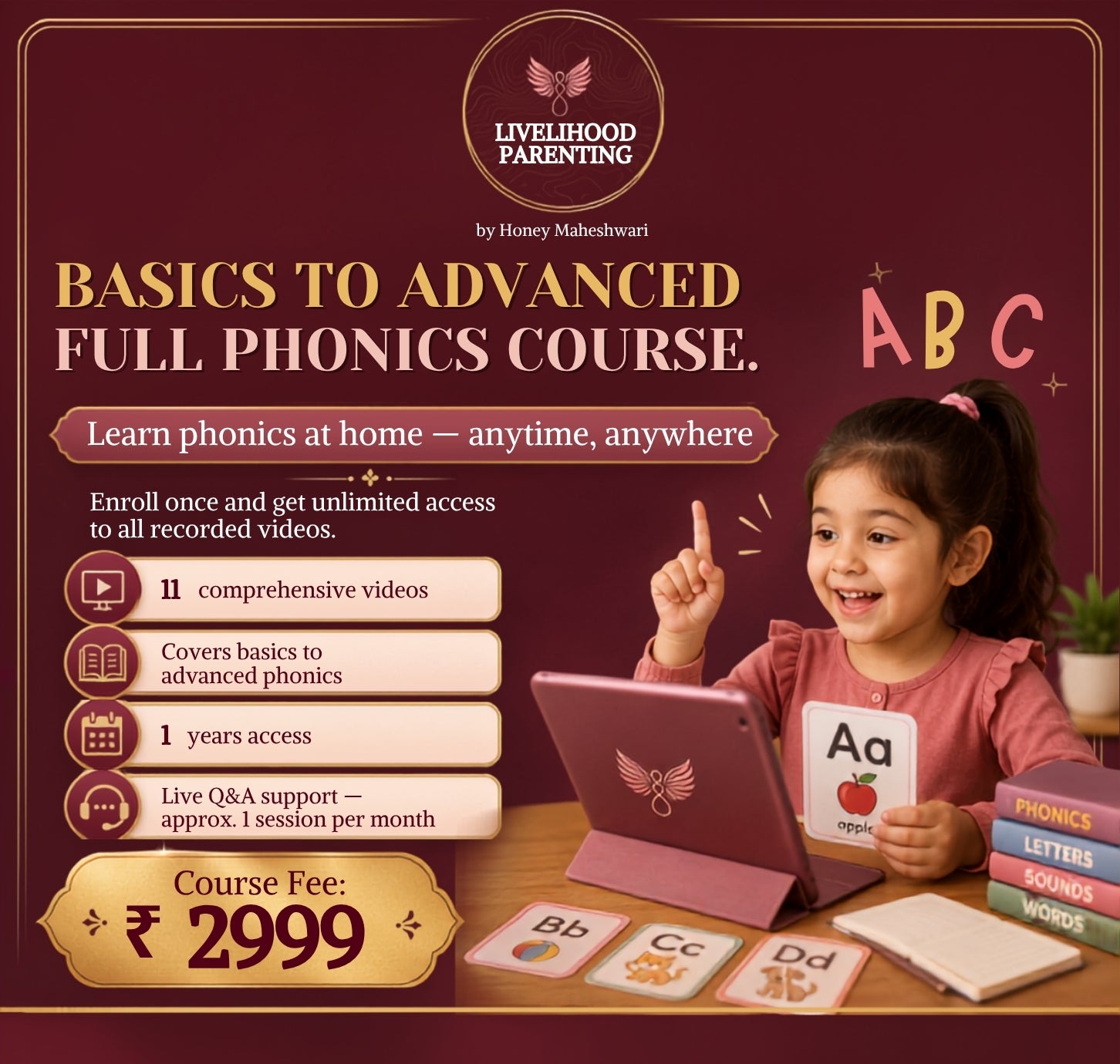 Recorded Phonics Course for Mothers